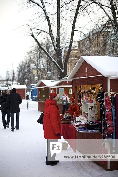 Weihnachts-Markt  Helsinki  Finnland  Skandinavien  Europa
