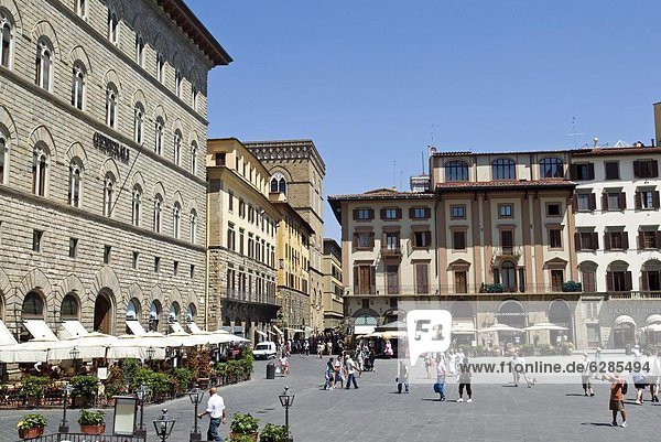 Piazza dlla Signoria  Florence  UNESCO World Heritage Site  Tuscany  Italy  Europe