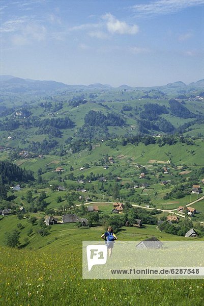 Europa über Dorf Ansicht Rumänien