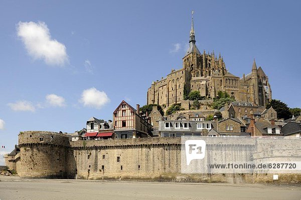 Frankreich  Europa  Mont Saint-Michel  UNESCO-Welterbe  Normandie