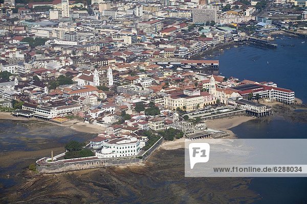 Panama City  Hauptstadt  zeigen  Stadt  Großstadt  Mittelamerika  Ansicht  Luftbild  Fernsehantenne  alt  Panama