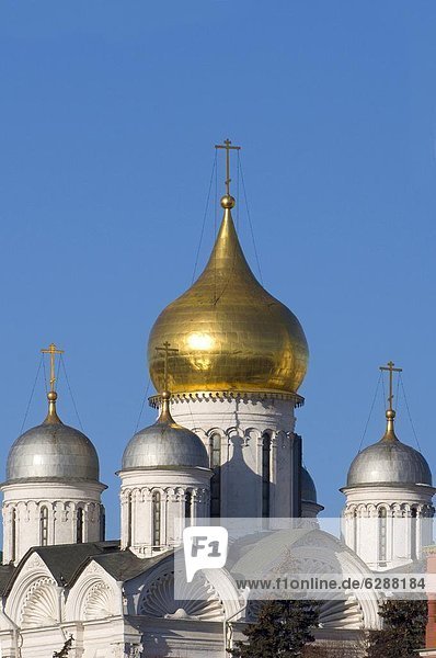 Archangel Cathedral  Kremlin  UNESCO World Heritage Site  Moscow  Russia  Europe