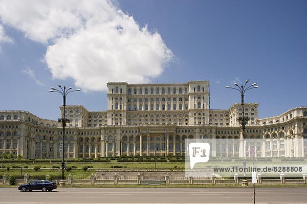 Bukarest Hauptstadt Europa Mensch Menschen Wohnhaus Nostalgie Präsident Rumänien