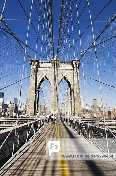 Brooklyn Bridge  New York City  New York  United States of America  North America