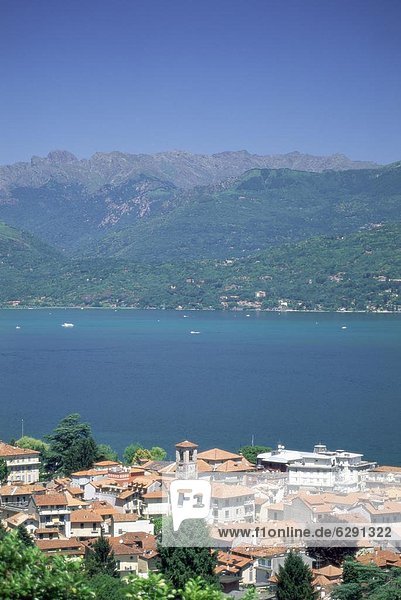 Europa über See Italien Ansicht Langensee Lago Maggiore Stresa