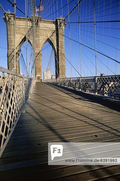 Brooklyn Bridge  New York City  New York  USA  North America