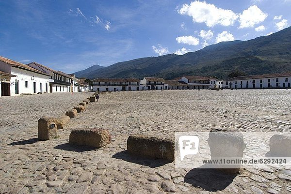 The Colonial town of Villa de Leyva  Colombia  South America