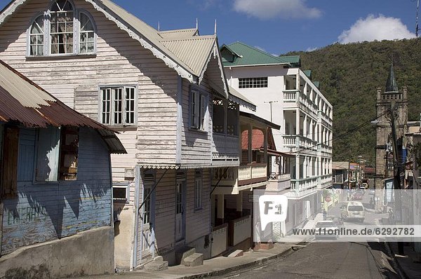 Stadt Architektur Karibik Westindische Inseln Mittelamerika Luciafest Windward Islands