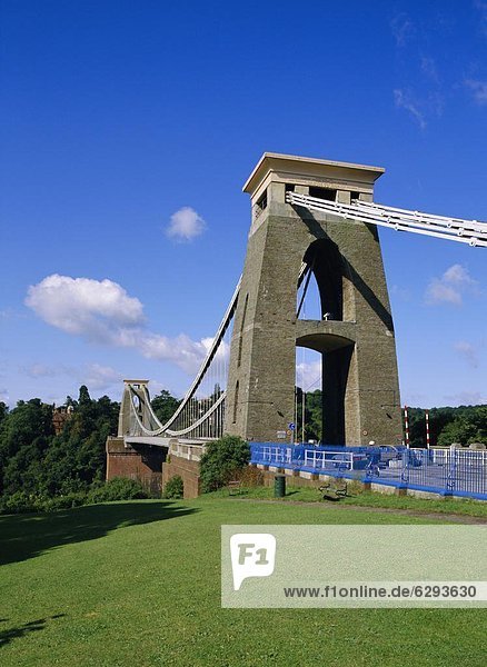 Großbritannien  bauen  Schlucht  Bristol  Clifton Suspension Bridge  England