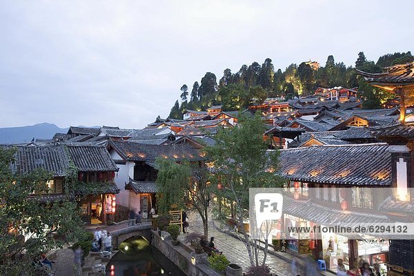 The Old Town  Lijiang  UNESCO World Heritage Site  Yunnan Province  China  Asia