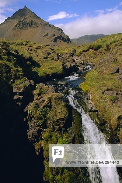 Wasserfall  Arnarstapi  Island
