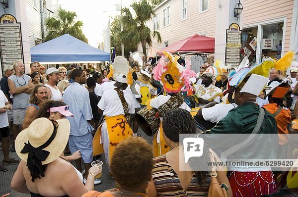 Goombay Festival in Bahama Village  Petronia Street  Key West  Florida  United States of America  North America