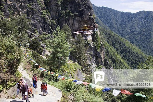 Taktsang Goemba (Tiger Nest) Kloster Paro Bhutan Asien