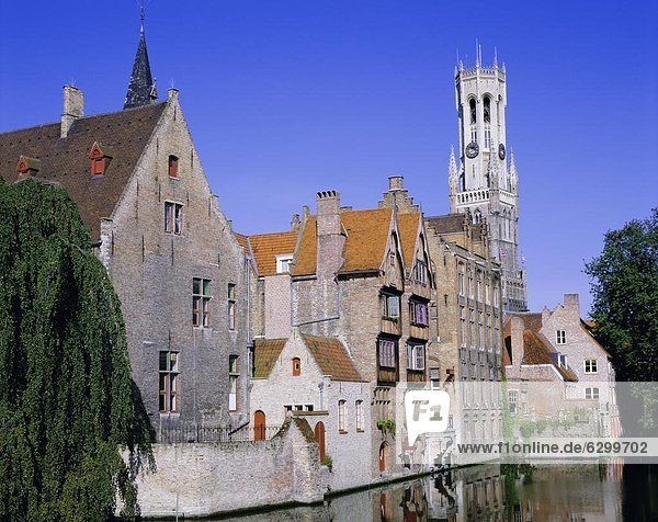 Glockenturm Europa Ansicht UNESCO-Welterbe Belfried Belgien Brügge