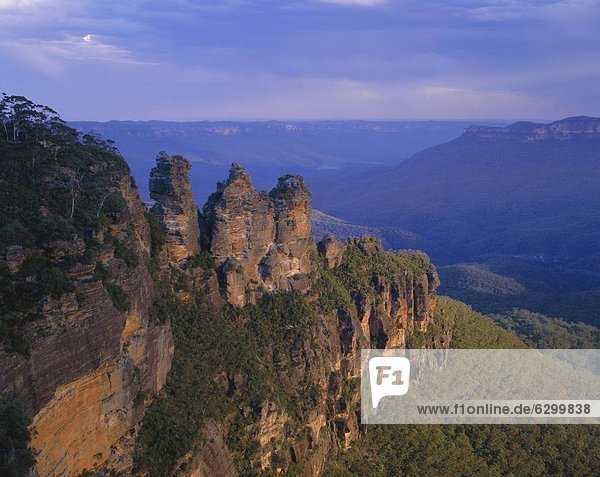 Die Three Sisters  Drei Schwestern  in den Blue Mountains  New South Wales  Australien