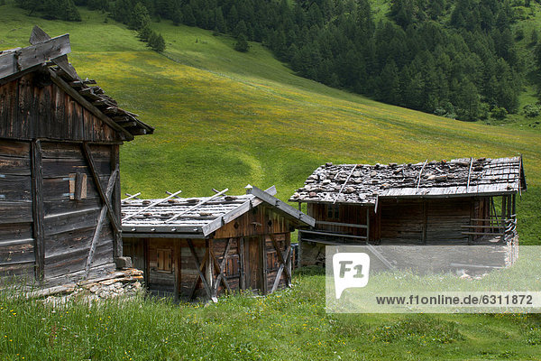 Almhütten  Südtirol  Italien