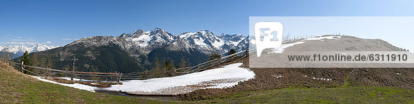 Berglandschaft im Naturpark Rieserferner-Ahrn  Zillertaler Alpen  Südtirol  Italien