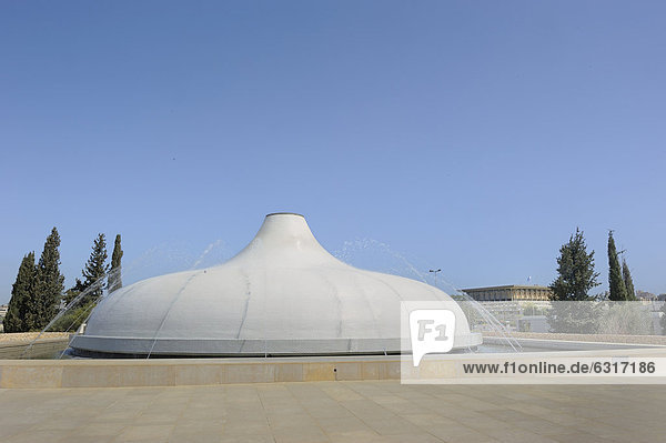 Dach vom Schrein des Buches Form von einem Deckel eines Tonkruges Qumram Schriftrollen Israel-Museum Westjerusalem Jerusalem Israel Naher Osten