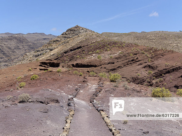 Wanderweg Sendero Quise AlajerÛ La Gomera Kanarische Inseln Kanaren Spanien Europa