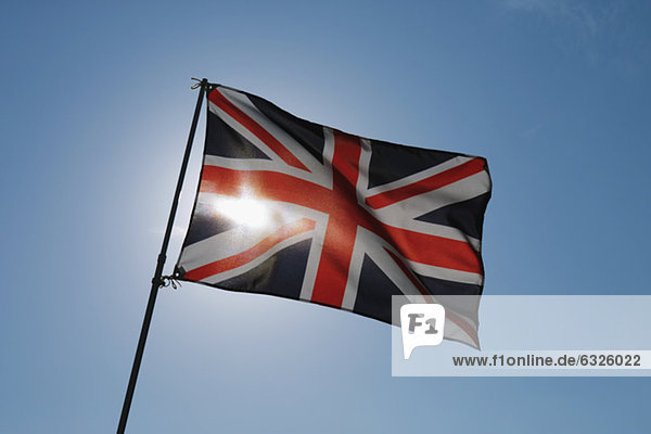 Gegenlicht  Fahne  britisch