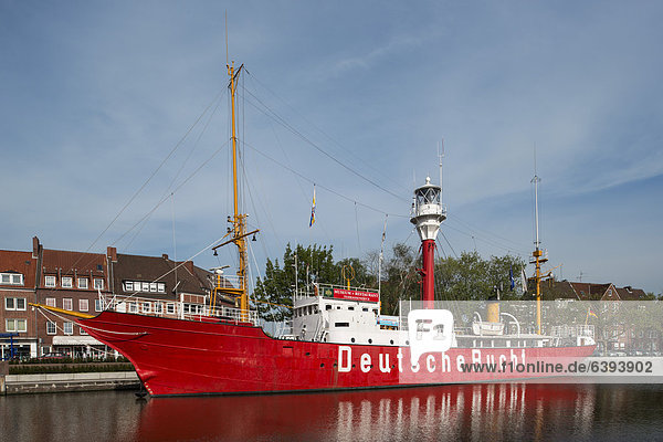 Museumsschiff Deutsche Bucht  Emden  Ratsdelft  Ostfriesland  Niedersachsen  Deutschland  Europa