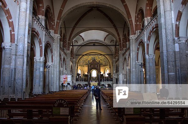 Italy  Lombardy  Milan  Sant'Ambrogio Basilica indoor