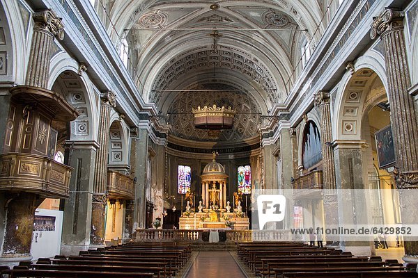 Italien  Lombardei  Mailand  Santo Stefano Kirche Innenraum