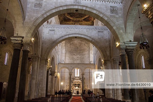 Italy  Apulia  Bari  Basilica San Nicola indoor