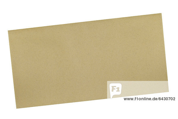 Brauner Umschlag aus Recyclingpapier