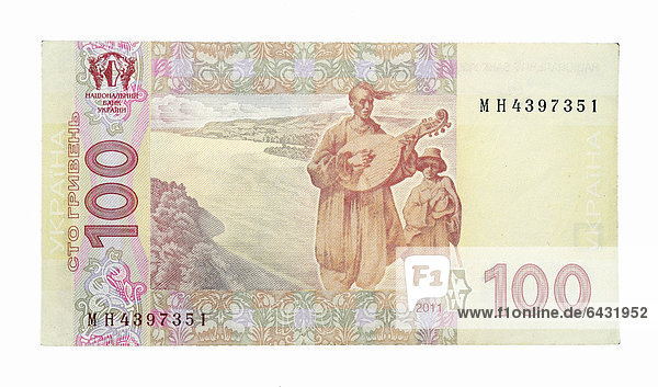 100 Ukrainische Griwna Banknote