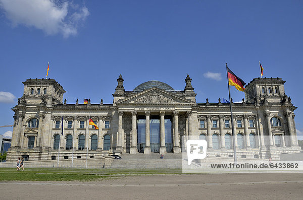 Reichstag Building  Government District  Berlin  Germany  Europe  PublicGround