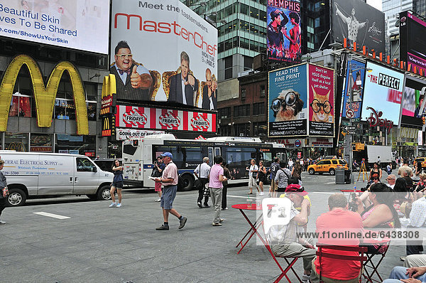 Times Square  Midtown Manhattan  New York city  New York  USA  North America  America  PublicGround