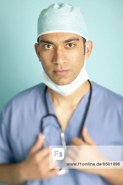 Portrait Arzt Operationskittel Kittel