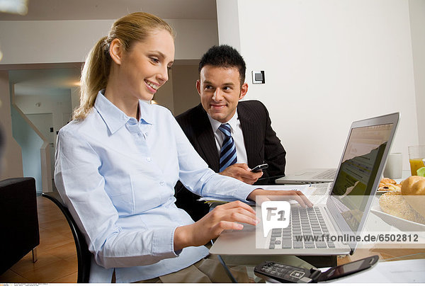 1261741 Couple working at home