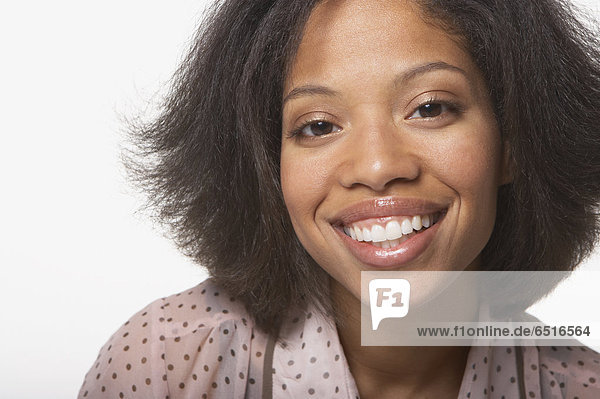 Close up Portrait der Lächelnde Frau