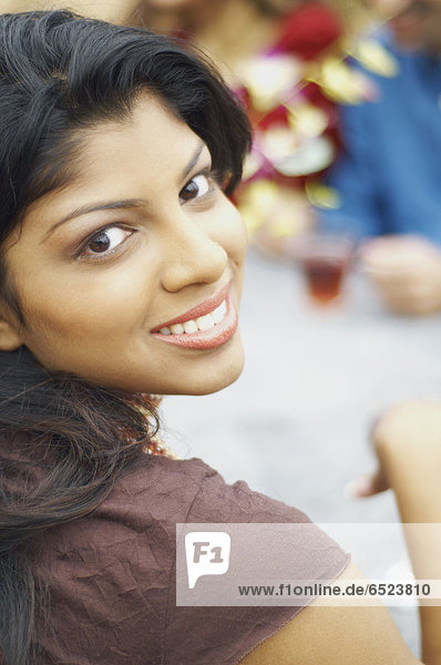 Young woman smiling for the camera
