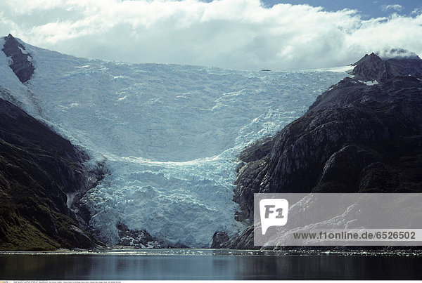 Mandatory Credit: Photo by David Day / SplashdownDirect / Rex Features ( 840858a ) Alemania Glacier from the Beagle Channel close up. Alemania Glacier Beagle Channel. Chile MARINE WILDLIFE