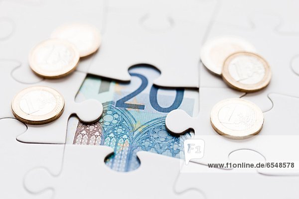 Geldschein Puzzle Sinnlichkeit Euro Stichsäge