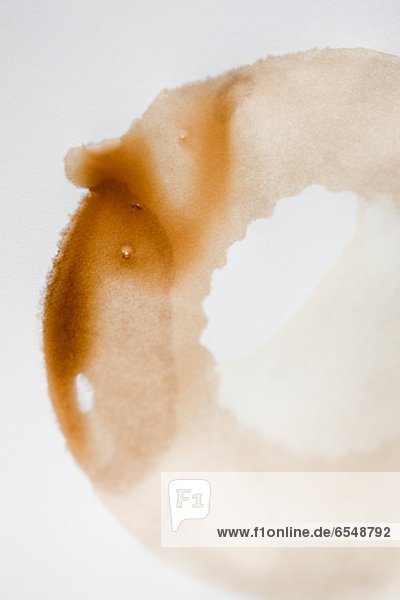 High angle view of coffee stains on table