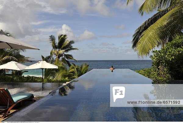 Seychellen Seychelles Indischer Ozean Indian Ocean Insel Mahe Hotel Banyan Tree *** Local Caption ***