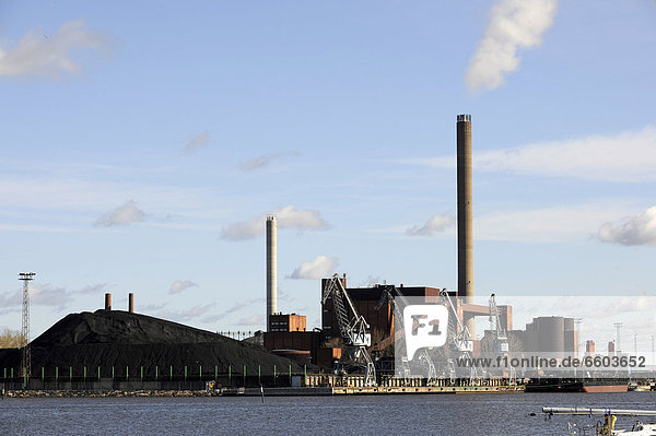 Helsinki Hauptstadt Kraftwerk Europa kohlebefeuert Finnland