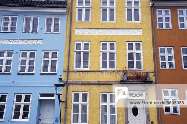 Farbaufnahme Farbe Gebäude Nyhavn