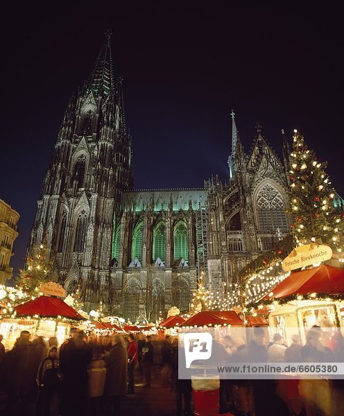 Kathedrale  Weihnachten  Köln  Markt