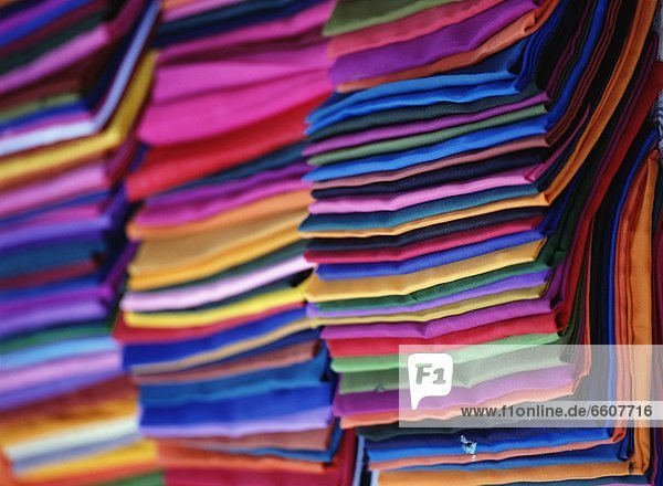 Cloth Being Sold In Market  Close Up