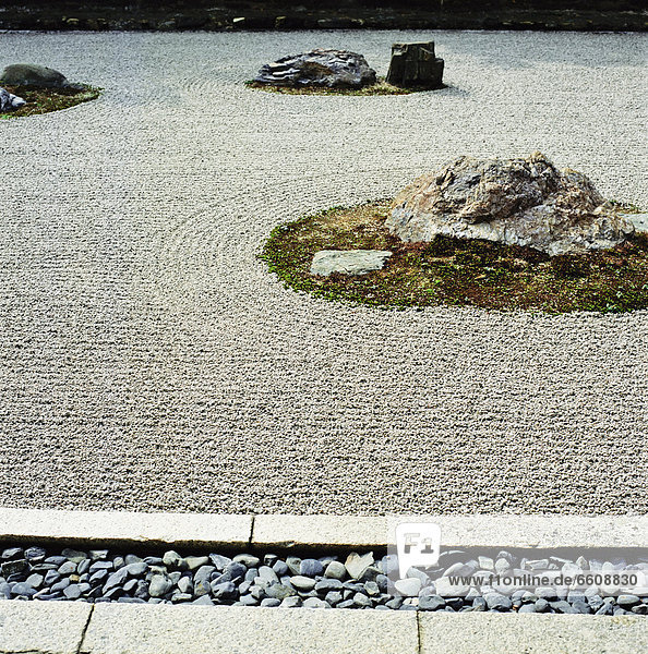 Rocks In Ryoanji Garden  Close Up