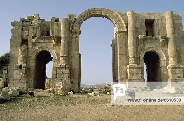 Gerasa  Jerash  Ruine  Brücke  antik