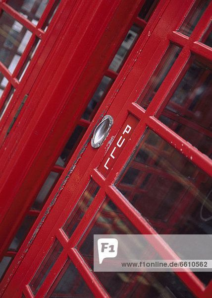 Close-up Von Telefon-Box In London