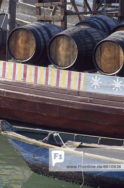 Barrels On Boat
