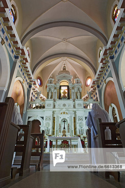Altar And Shrine To Virgin Of Charity At El Cobre Basilica  Santiago De Cuba Cuba