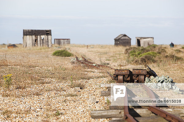 Old Fishermens Huts On The Beach In Dungeness  Kent  Uk © Toby Adamson / Axiom